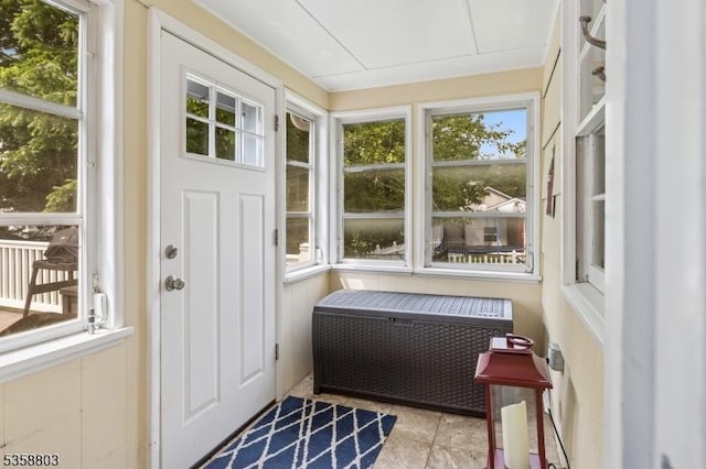 457 Valley Rd, Long Hill Twp, NJ 07933 - sunroom featuring radiator heating unit