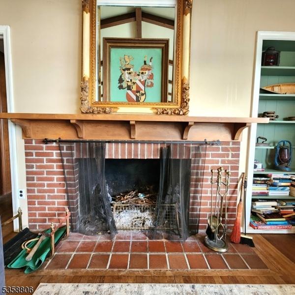 110 Lower N Shore Rd, Frankford Twp, NJ 07826 - detailed view of a brick fireplace