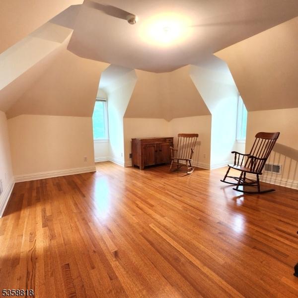 15 Hemlock Ave, Frankford Twp, NJ 07826 - bonus room featuring wood finished floors, lofted ceiling, and baseboards