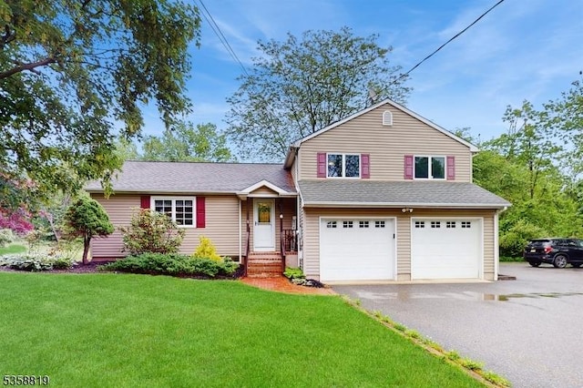 6 County Road 579, East Amwell Twp, NJ 08551 - tri-level home featuring driveway, an attached garage, and a front yard