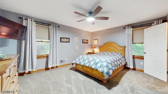 6 County Road 579, East Amwell Twp, NJ 08551 - bedroom featuring carpet floors, baseboards, and ceiling fan