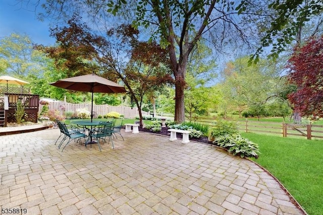 6 County Road 579, East Amwell Twp, NJ 08551 - view of patio featuring a deck and outdoor dining space