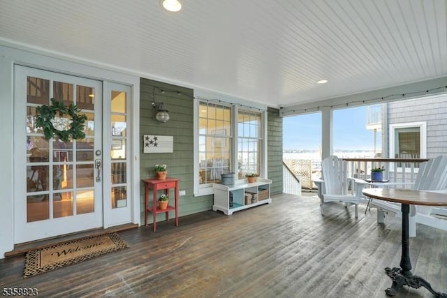 599 Point Ave, Brick Twp, NJ 08724 - sunroom featuring wood finished floors