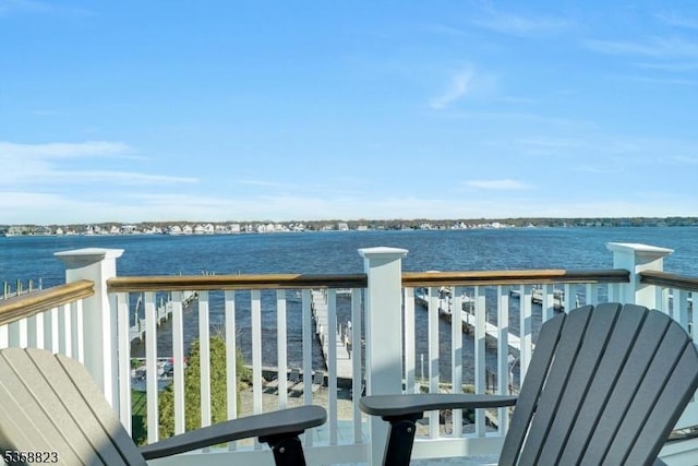 599 Point Ave, Brick Twp, NJ 08724 - balcony with a water view