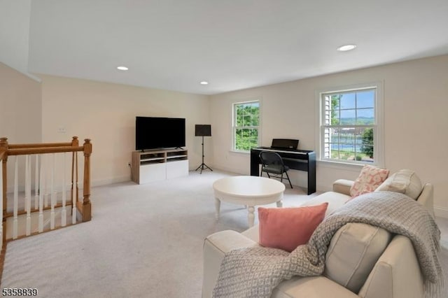 1364 Springfield Ave, New Providence Boro, NJ 07974 - living room with carpet flooring and recessed lighting