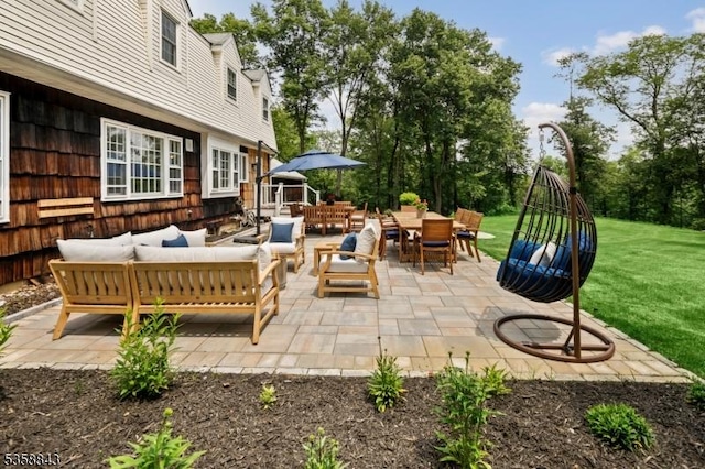 6 Ironia Rd, Chester Twp, NJ 07836 - view of patio / terrace featuring an outdoor hangout area and outdoor dining space