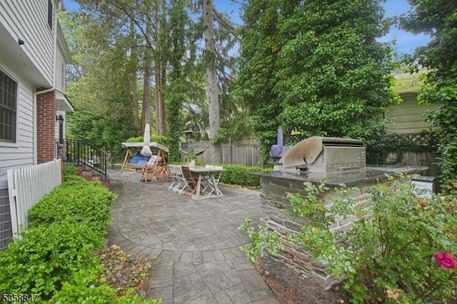 47 Barnsdale Rd, Millburn Twp, NJ 07078 - view of patio with outdoor dining area