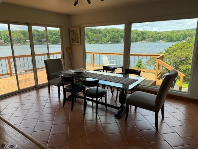 120 Island Rd, Vernon Twp, NJ 07422 - sunroom with a water view and a wooded view