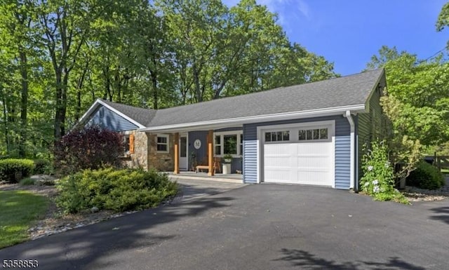 439 Mountain View Rd, Franklin Twp, NJ 08802 - ranch-style house with a garage and asphalt driveway
