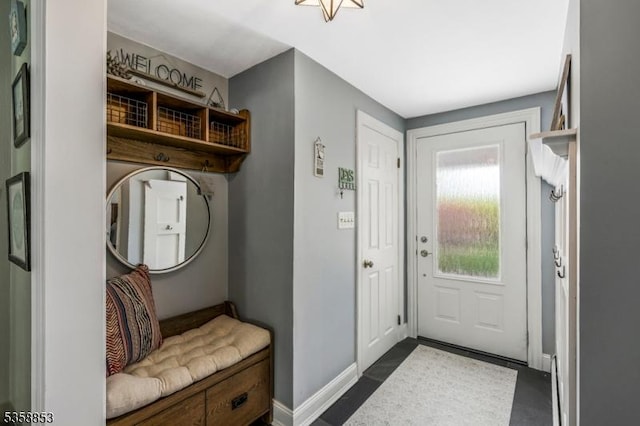 439 Mountain View Rd, Franklin Twp, NJ 08802 - mudroom featuring baseboards