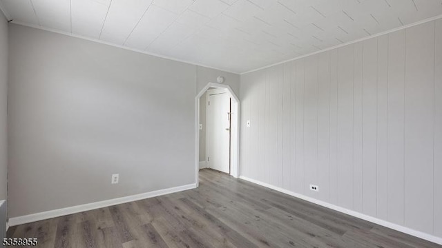 118 S 7th Ave, Manville Boro, NJ 08835 - spare room with wood finished floors, baseboards, and ornamental molding