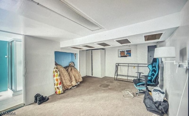 61 Thornall St, Carteret Boro, NJ 07008 - basement with carpet floors