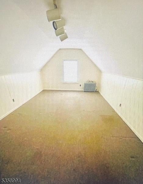61 Thornall St, Carteret Boro, NJ 07008 - additional living space with carpet and vaulted ceiling