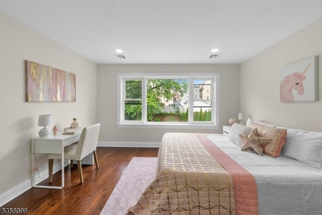 22 Race St, Nutley Twp, NJ 07110 - bedroom with dark wood finished floors, baseboards, and recessed lighting