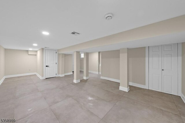22 Race St, Nutley Twp, NJ 07110 - finished basement featuring baseboards and recessed lighting