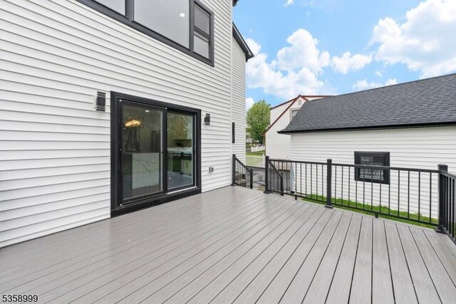 22 Race St, Nutley Twp, NJ 07110 - view of wooden deck