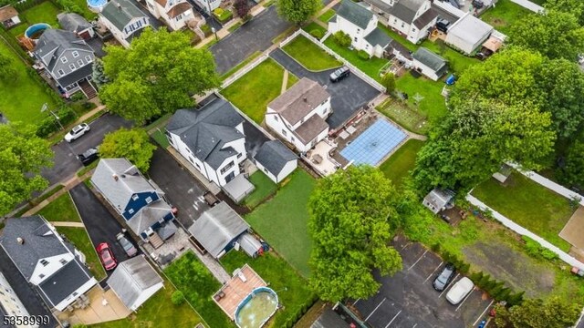 22 Race St, Nutley Twp, NJ 07110 - aerial perspective of suburban area