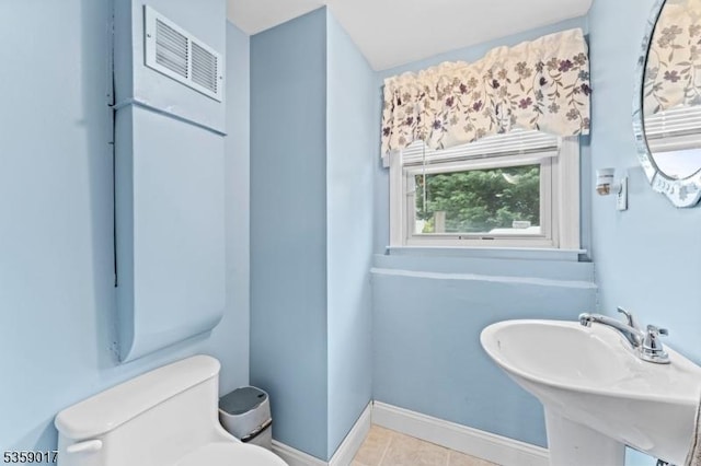 37 Furber Ave, Linden City, NJ 07036 - half bathroom featuring toilet and tile patterned floors