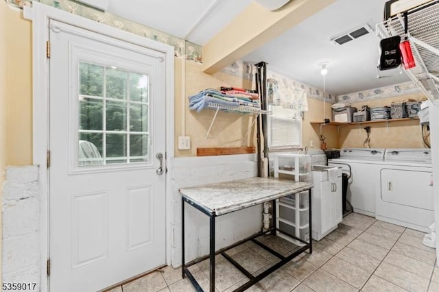 37 Furber Ave, Linden City, NJ 07036 - laundry room featuring washer and dryer and light tile patterned flooring