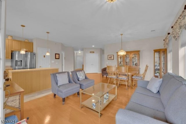7013 Brookfield Glen Dr, White Twp, NJ 07823 - living room featuring light wood-style flooring