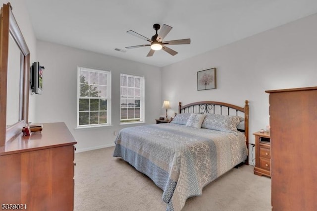 7013 Brookfield Glen Dr, White Twp, NJ 07823 - bedroom featuring light colored carpet and ceiling fan