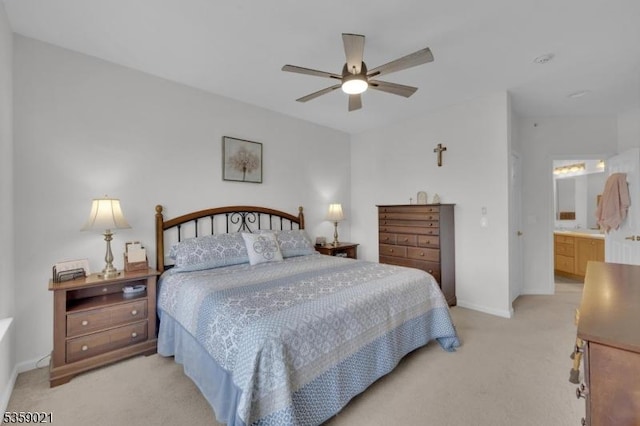 7013 Brookfield Glen Dr, White Twp, NJ 07823 - bedroom with light carpet and a ceiling fan