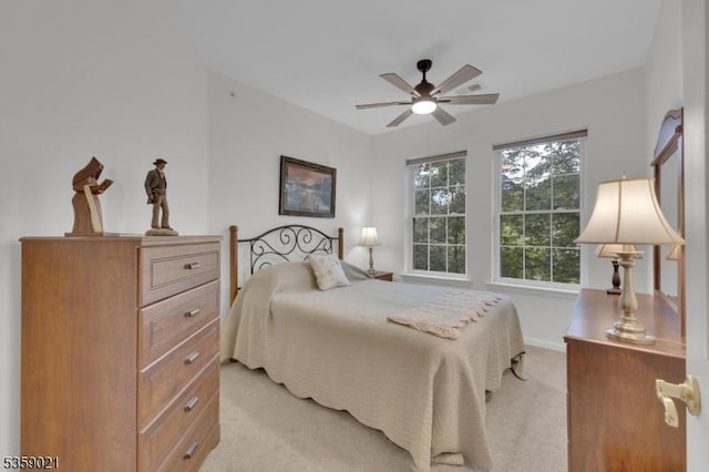 7013 Brookfield Glen Dr, White Twp, NJ 07823 - bedroom featuring light colored carpet and a ceiling fan