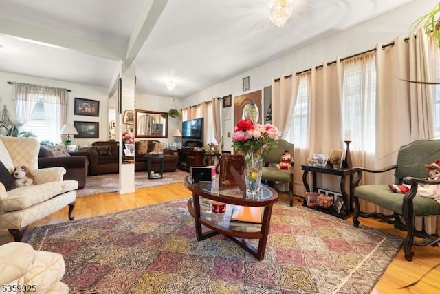 263 Morningside Ave, Cliffside Park Boro, NJ 07010 - living area with wood finished floors