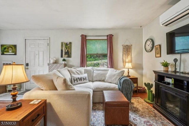 2 Beach Plz, Hardyston Twp, NJ 07460 - living room featuring an AC wall unit