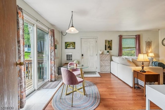 2 Beach Plz, Hardyston Twp, NJ 07460 - dining room with plenty of natural light and light wood finished floors