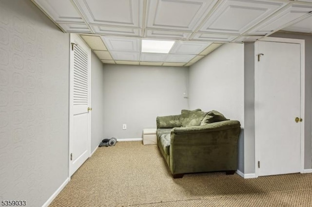 25 Manor Dr, Hillsborough Twp, NJ 08844 - sitting room featuring light colored carpet and baseboards