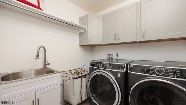 6 Balfour Ln, Scotch Plains Twp, NJ 07076 - laundry area with washer and dryer and cabinet space