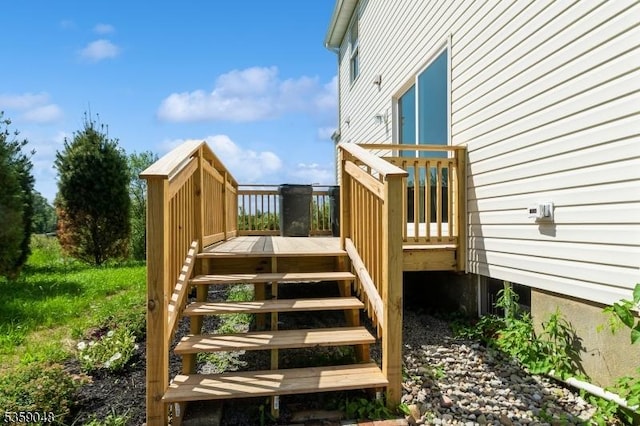 715 Pittstown Rd, Franklin Twp, NJ 08825 - wooden terrace featuring stairway