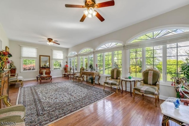 4 Greenbriar Ct, Mount Olive Twp, NJ 07836 - sunroom featuring hardwood / wood-style floors and baseboards