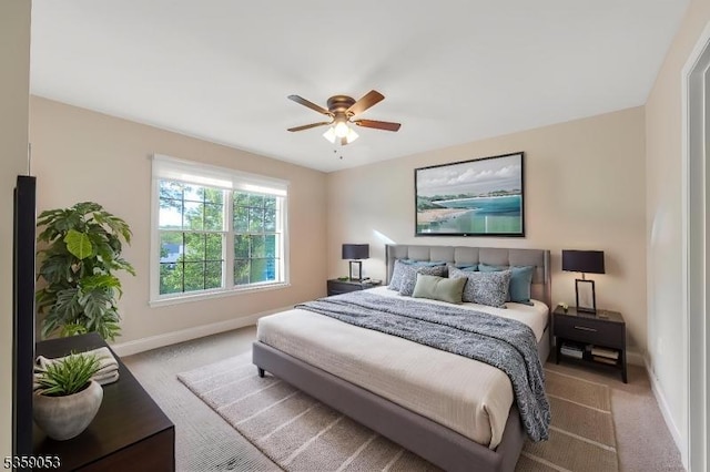 4 Greenbriar Ct, Mount Olive Twp, NJ 07836 - carpeted bedroom featuring baseboards and ceiling fan