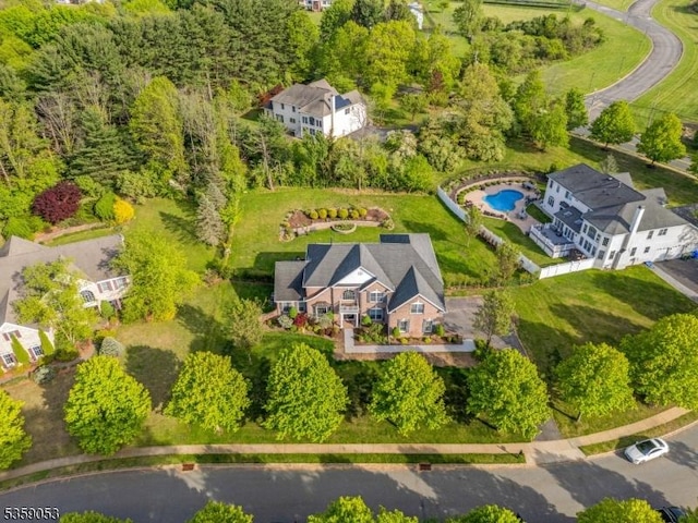 4 Greenbriar Ct, Mount Olive Twp, NJ 07836 - aerial view of a pool area