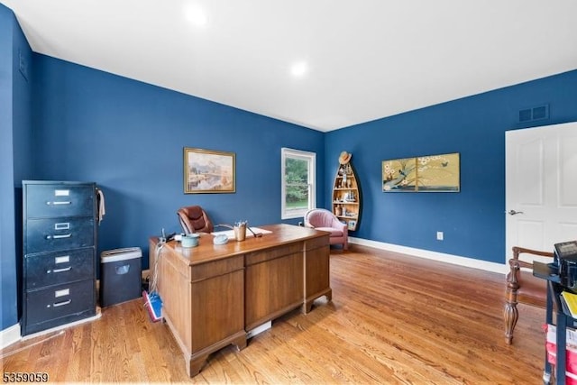 1 Fleming Rd, Tewksbury Twp, NJ 07830 - home office with light wood-type flooring and baseboards