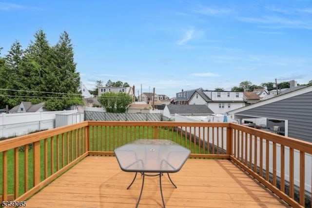 36 Bogert St, Totowa Boro, NJ 07512 - deck featuring a fenced backyard and a residential view