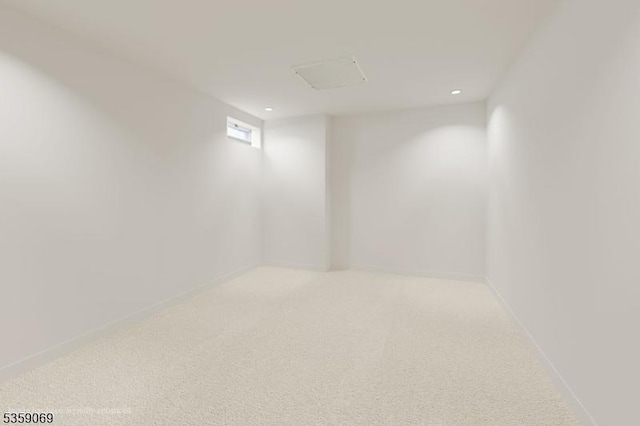 5 Prescott Ct, Condo, Bernards Twp, NJ 07920 - below grade area with carpet, recessed lighting, and baseboards