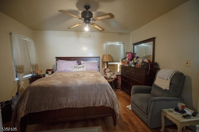 916 Sheridan Ave, Roselle Boro, NJ 07203 - bedroom with wood finished floors and a ceiling fan