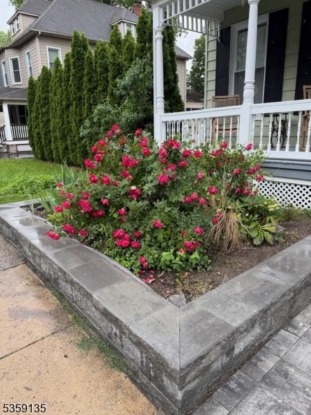 457 Academy St, South Orange Village Twp, NJ 07079 - view of yard with a porch