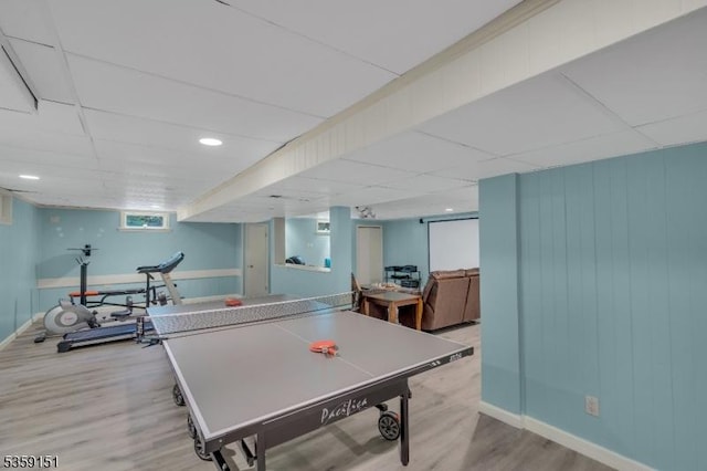 60 Dogwood Ln, Montgomery Twp, NJ 08558 - game room featuring wood finished floors and baseboards