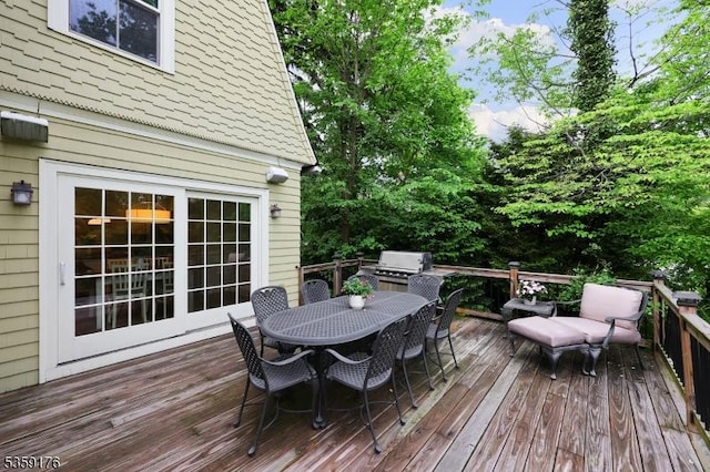 216 Kimball Ave, Westfield Town, NJ 07090 - deck featuring grilling area and outdoor dining space