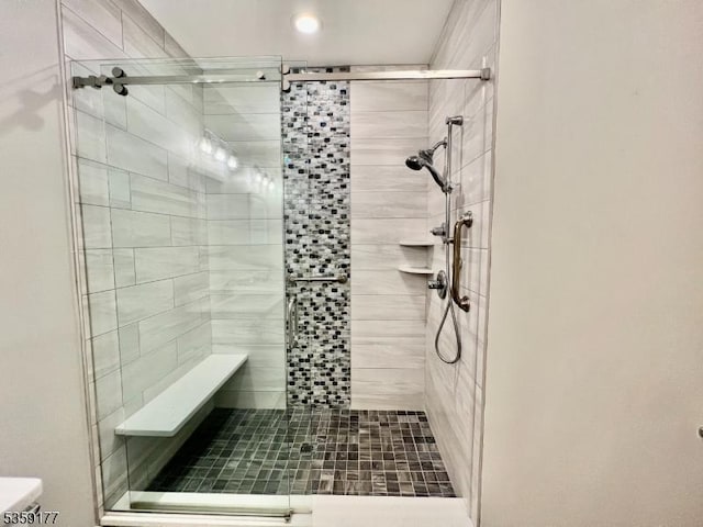 24 Ridgeview Ln Unit 24, Mount Arlington Boro, NJ 07856 - bathroom with a shower stall, toilet, and recessed lighting