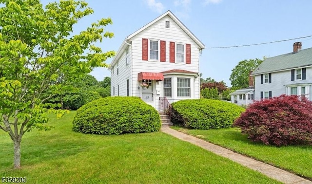 20 Kenvil Ave, Roxbury Twp, NJ 07876 - view of front facade featuring a front yard