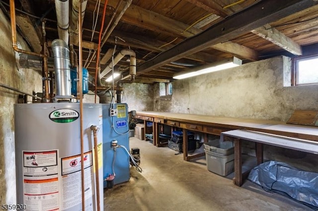 20 Kenvil Ave, Roxbury Twp, NJ 07876 - basement featuring gas water heater