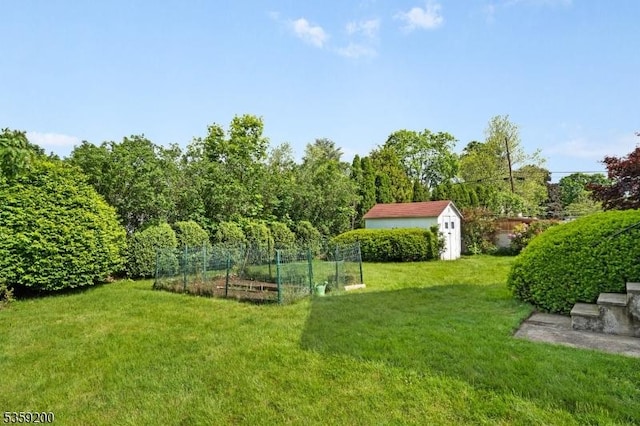20 Kenvil Ave, Roxbury Twp, NJ 07876 - view of grassy yard with a garden