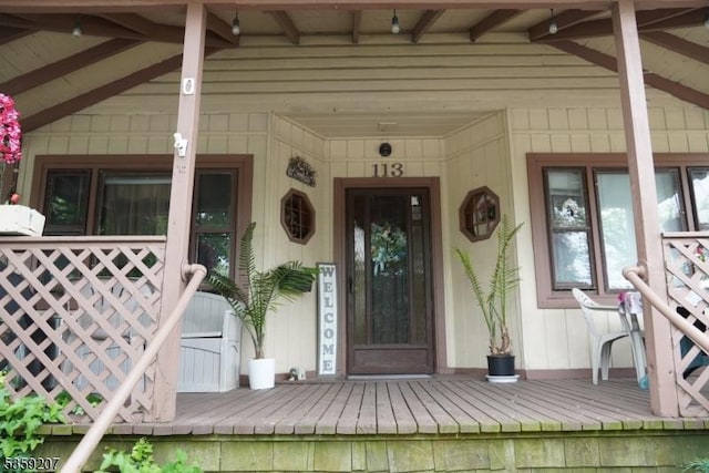 115 Navesink Ave, Highlands Boro, NJ 07732 - property entrance with covered porch