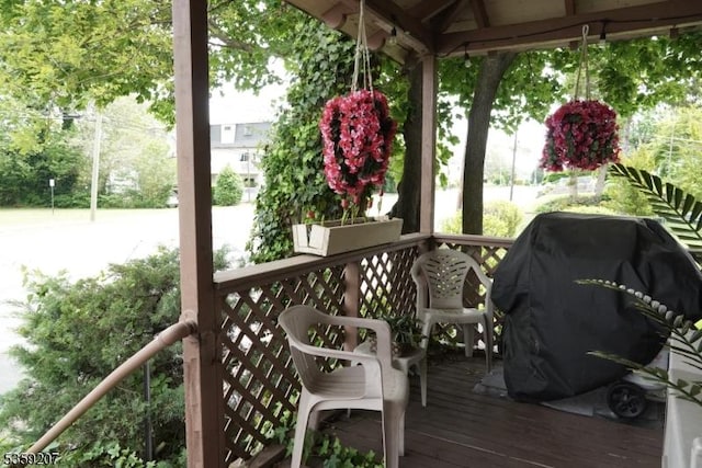 115 Navesink Ave, Highlands Boro, NJ 07732 - porch featuring grilling area and a gazebo