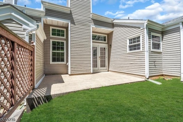 376 Finch Ln, Bedminster Twp, NJ 07921 - rear view of property with a patio and a yard